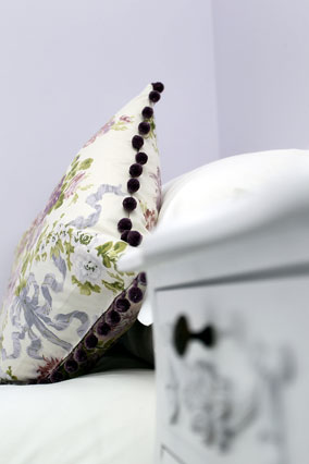 Cushion from old curtains